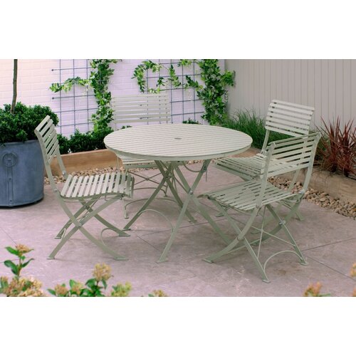 Harrod Darsham Set – Handgeëtst & Inklapbaar - 4 stoelen - Design B