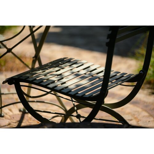 Harrod Darsham Bistro Set – Handgeëtst & Inklapbaar - Tafel en 2 stoelen - Design A