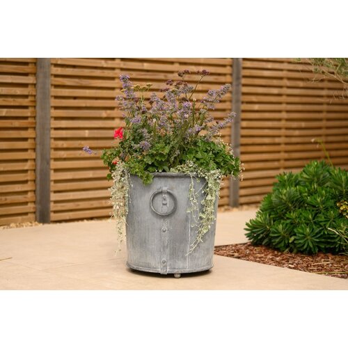 Harrod Southwold Ronde Plantenbak – Handgeëtst Staal -Tuinbak - Verzinkt staal