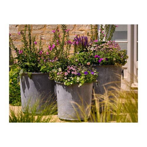 Harrod Southwold Ronde Plantenbak – Handgeëtst Staal -Tuinbak - Verzinkt staal