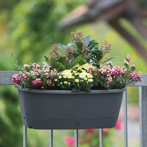 Geli Bloembak Maya 50 cm - Plantenbak - 3 kleuren - incl. haken