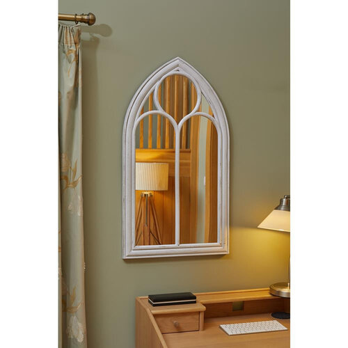 Smart Garden Products Tuinspiegel Abbey - Zilvergrijs - 90 x 50 cm