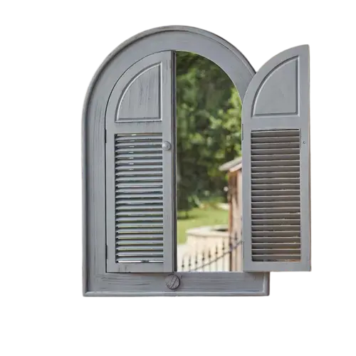 Smart Garden Products Louvre - Tuinspiegel - Luikontwerp - 70 x 50 cm - 2 kleuren