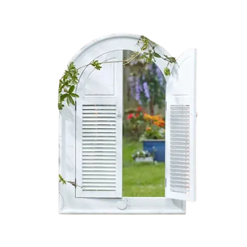 Smart Garden Products Louvre - Tuinspiegel - Luikontwerp - 70 x 50 cm - 2 kleuren