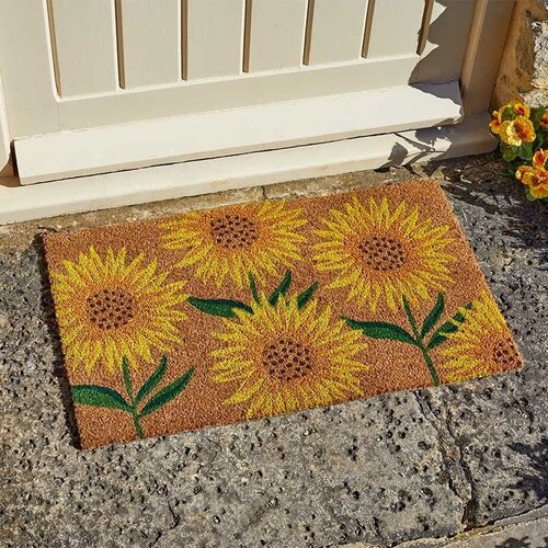 Smart Garden Products Deurmat Kokos Zonnebloemen - 45 x 75 cm
