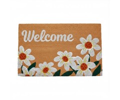 Smart Garden Products Deurmat Kokos Madeliefjes - 45 x 75 cm