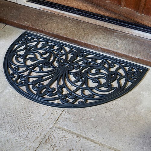 Smart Garden Products Deurmat Halve maan - Rubber - 45 x 75 cm