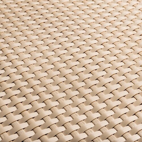 De Wiltfang Polyrattan Balkonscherm Crème – Per meter of 5 meter rol