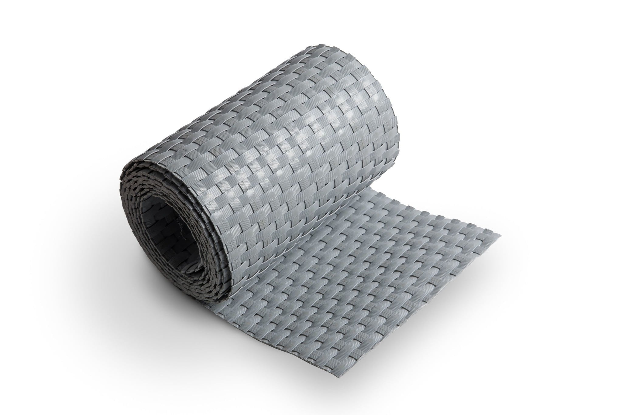 De Wiltfang Polyrattan Balkonscherm Lichtgrijs – Per meter of 5 meter rol