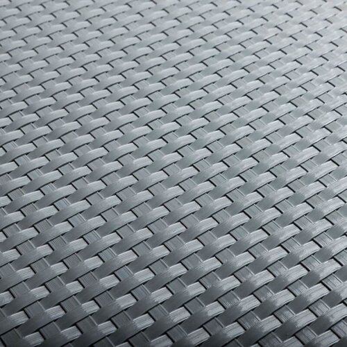De Wiltfang Polyrattan Balkonscherm Lichtgrijs – Per meter of 5 meter rol