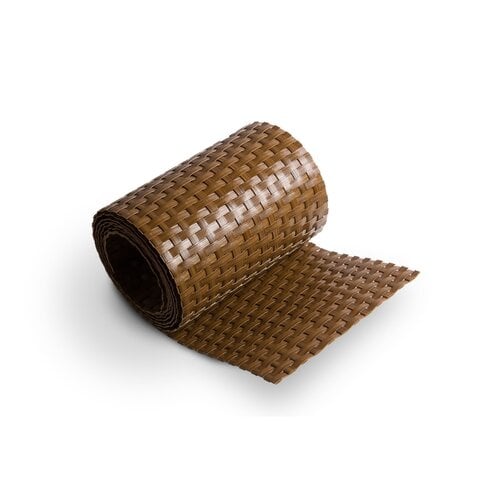 De Wiltfang Polyrotan Balkonscherm 90 cm hoog – Honingraatbruin - per meter of rol 5 meter