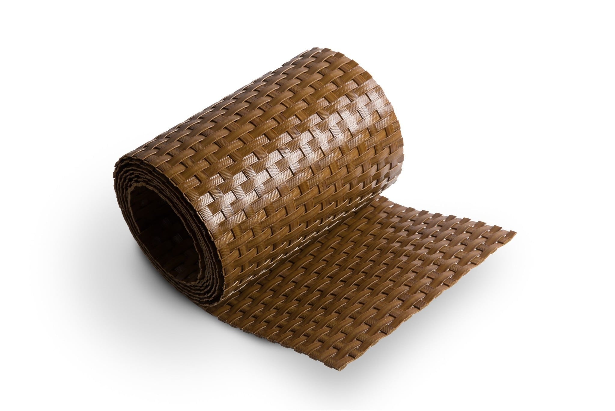 De Wiltfang Polyrotan Balkonscherm 90 cm hoog – Honingraatbruin - per meter of rol 5 meter