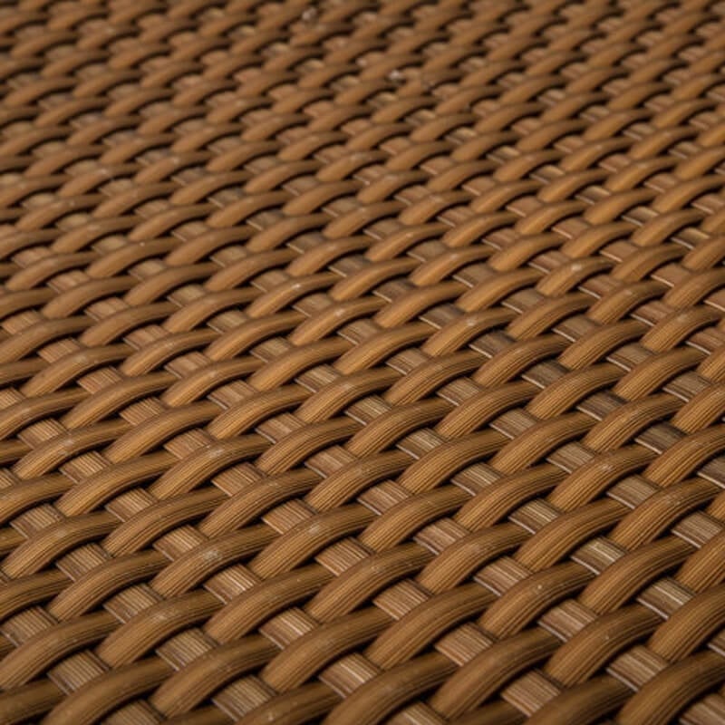 De Wiltfang Polyrotan Balkonscherm 90 cm hoog – Honingraatbruin - per meter of rol 5 meter