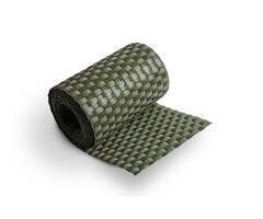 De Wiltfang Polyrotan Balkonscherm 90 cm hoog – Militairgroen (per strekkende meter - incl. ogen)