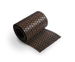 De Wiltfang Polyrattan Balkonscherm Bruin & Zwart - Rol 5 m - Duurzaam