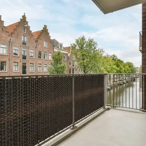 De Wiltfang Balkonscherm Bruin & Zwart - 0,9 x 5 meter - PE - 4-seizoens