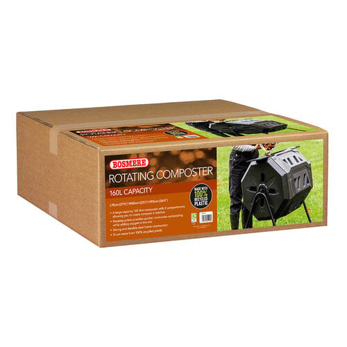 Bosmere Roterende Composttrommel – 2 compartimenten – 160 Liter