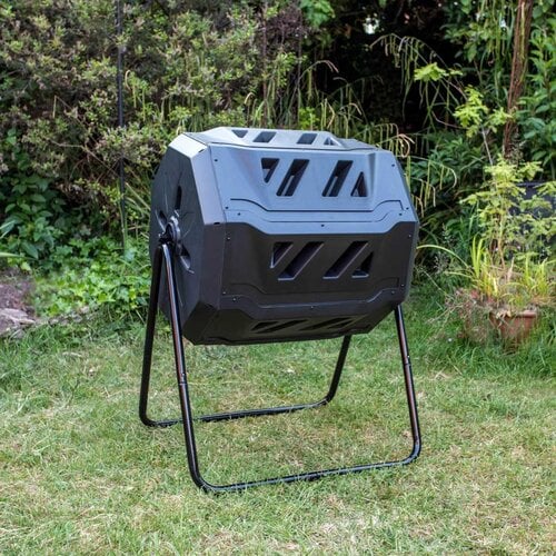 Bosmere Roterende Composttrommel – 2 compartimenten – 160 Liter