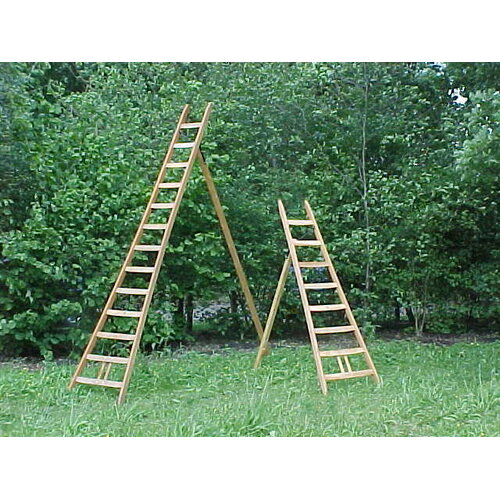 Van Eldik ladders Houten plukladders - 2 tot 4,25 m - 7 tot 16 sporten
