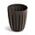 Bloempot Wario - Eco Wood - 3 maten - Coffee