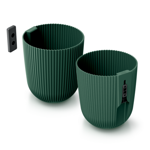 Prosperplast Bloempot Milly voor aan de muur - 5 kleuren - 14,6 cm - 2,1 liter