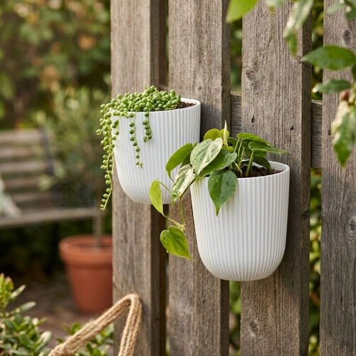 Prosperplast Bloempot Milly voor aan de muur - 5 kleuren - 14,6 cm - 2,1 liter