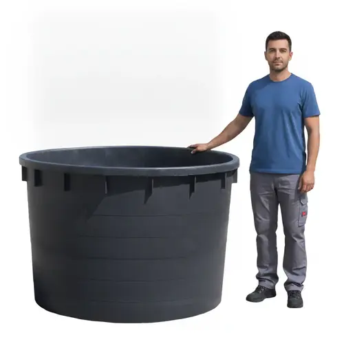 Meuwissen Agro Boomkuip 750 liter - 125,5 x 82 cm - Zwart polyetheen