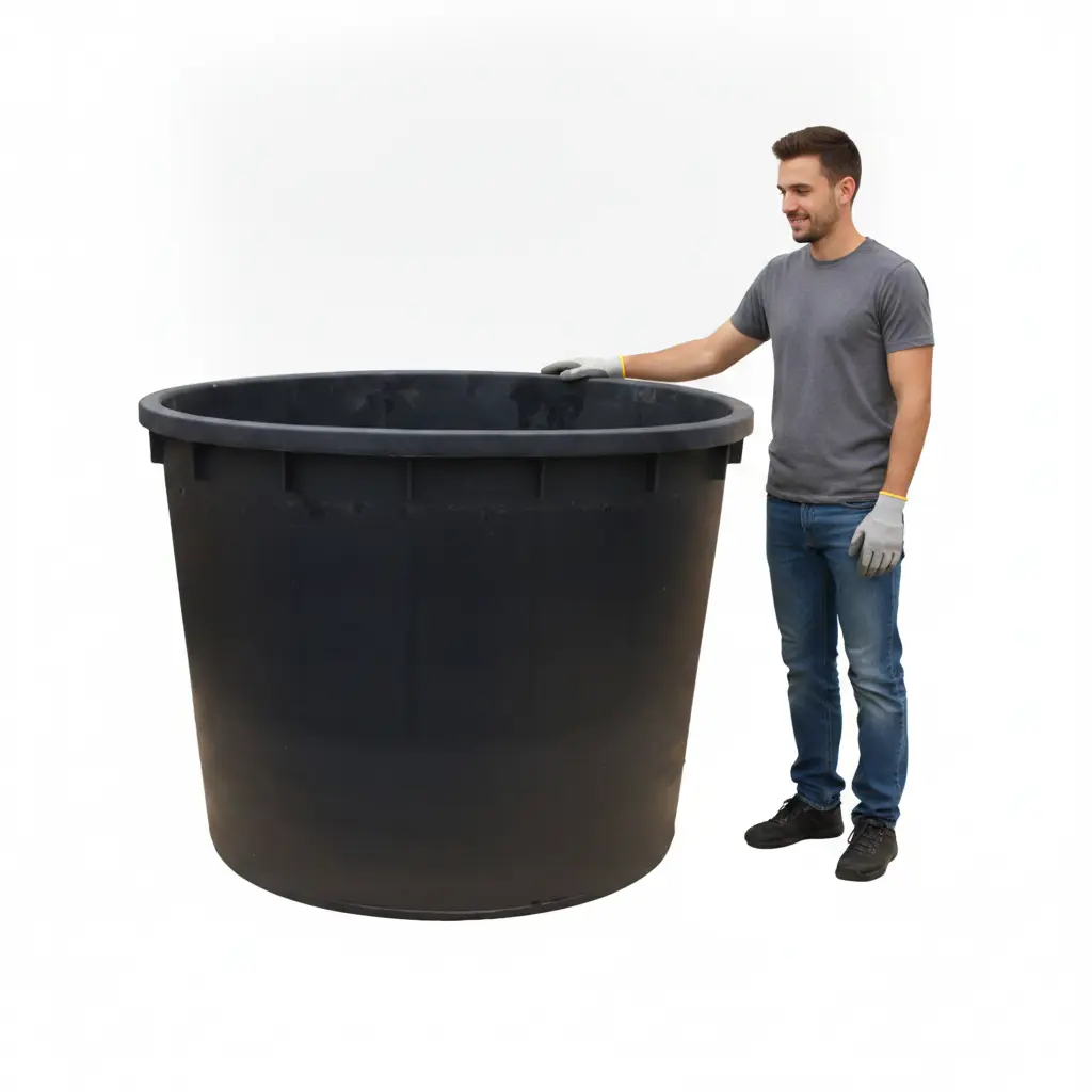 Meuwissen Agro Boomkuip 1000 liter - 140 x 91 cm - Zwart polyetheen