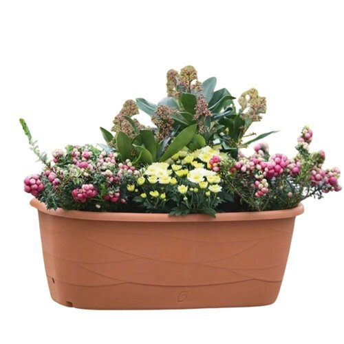 Geli Bloembak Maya 50 cm - Plantenbak - 2 kleuren - incl. haken
