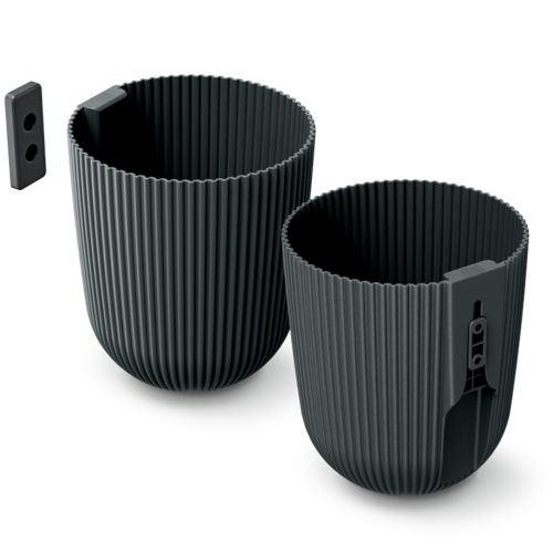 Prosperplast Bloempot Milly voor aan de muur - 5 kleuren - 14,6 cm - 2,1 liter