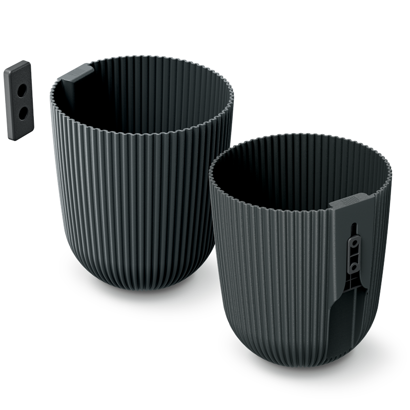 Prosperplast Bloempot Milly voor aan de muur - 5 kleuren - 14,6 cm - 2,1 liter