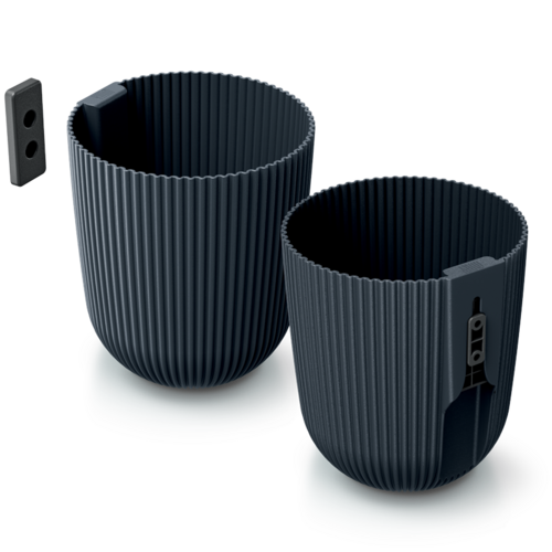 Prosperplast Bloempot Milly voor aan de muur - 5 kleuren - 14,6 cm - 2,1 liter