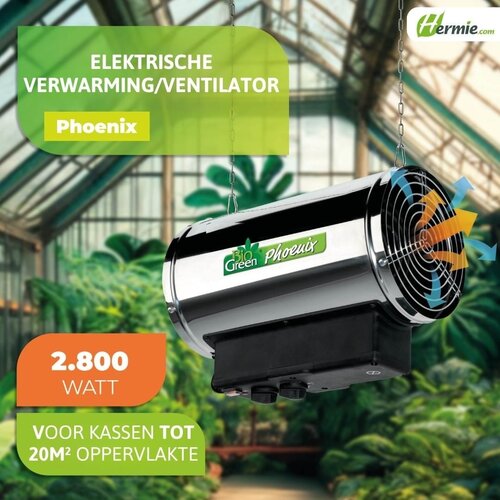 Biogreen Phoenix kaskachel - 3 standen