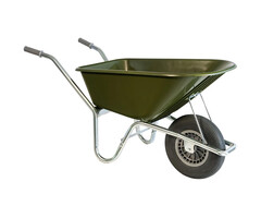 Hummer Kruiwagen 100 liter – Metalen frame – Kunststof bak - Soft wiel