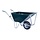 Kruiwagen 160 ltr Stal - Metalen frame - Kunststof bak - 1 -2 wielen