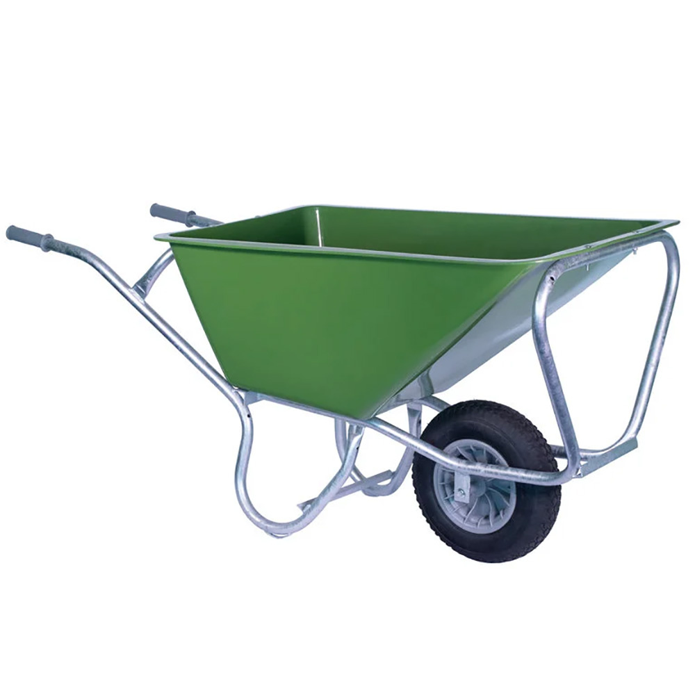 Hummer Kruiwagen 160 ltr Stal Pro - Metalen frame - Kunststof bak - 1 -2 wielen