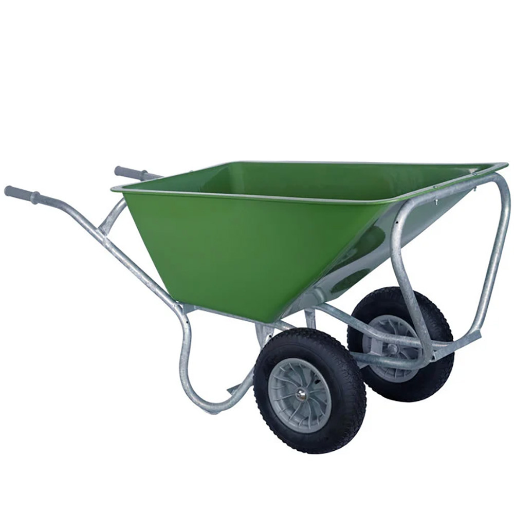 Hummer Kruiwagen 160 ltr Stal Pro - Metalen frame - Kunststof bak - 1 -2 wielen