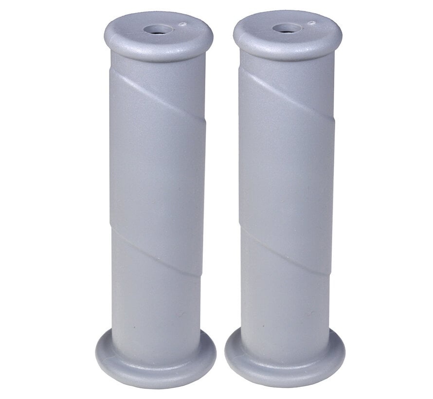 Hummer Kruiwagen handvatten - 2 stuks - Grijs - 3 cm