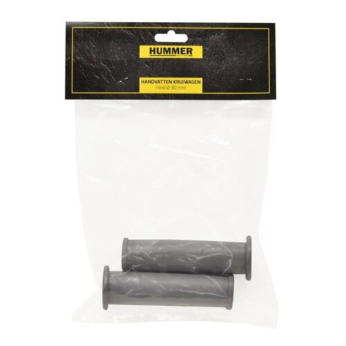 Hummer Kruiwagen handvatten - 2 stuks - Grijs - 3 cm