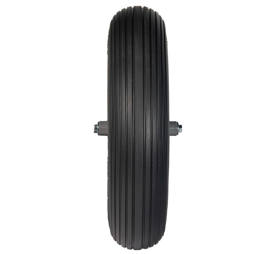 Hummer Kruiwagenwiel Compleet - Soft - Grijs - As 13 cm