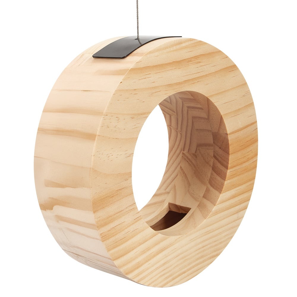 Singing Friend Voederhuis Paula - Rond hout - 23 cm
