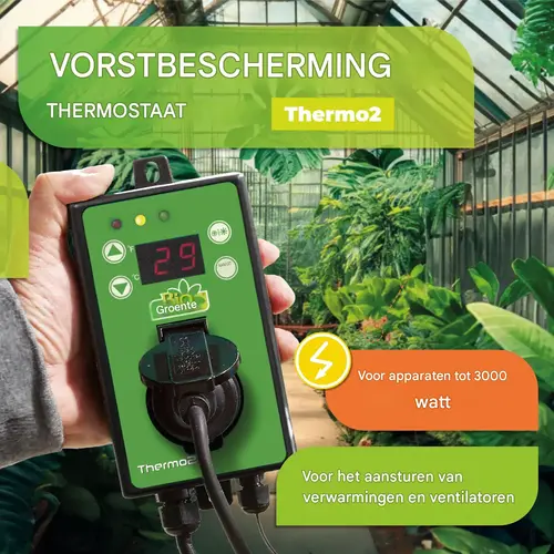 Biogreen Thermo 2 - Digitale thermostaat - Verwarming & koeling