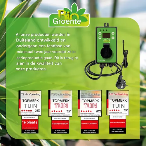Biogreen Thermo 2 - Digitale thermostaat - Verwarming & koeling