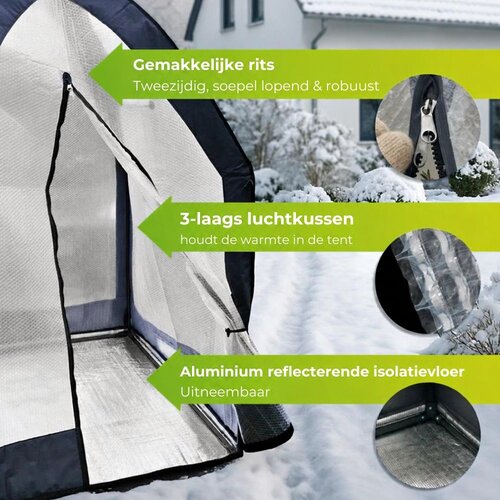 Biogreen ICEDOME ThermoPLUS Deluxe Overwinteringstent - Plantentent – 120 x 120 x 183 cm