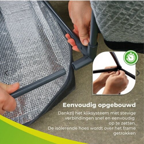 Biogreen ICEDOME ThermoPLUS Deluxe Overwinteringstent - Plantentent – 120 x 120 x 183 cm