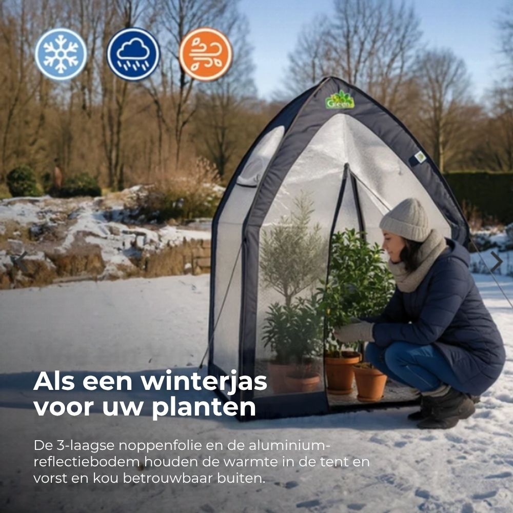 Biogreen ICEDOME ThermoPLUS Deluxe Overwinteringstent - Plantentent – 120 x 120 x 183 cm