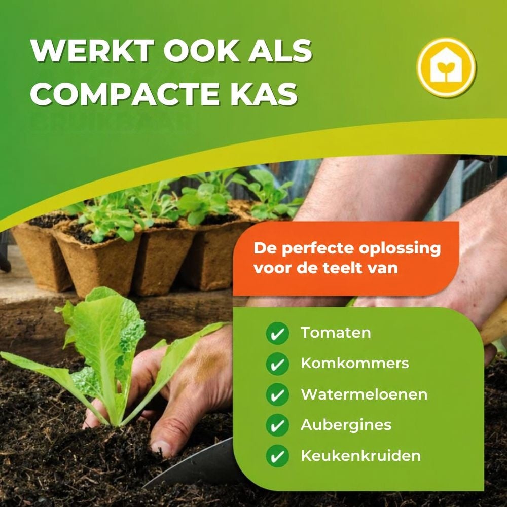 Biogreen Plantenoverwinteringstent ICEDOME ThermoPLUS - Groen - 120 x 120 x 183 cm