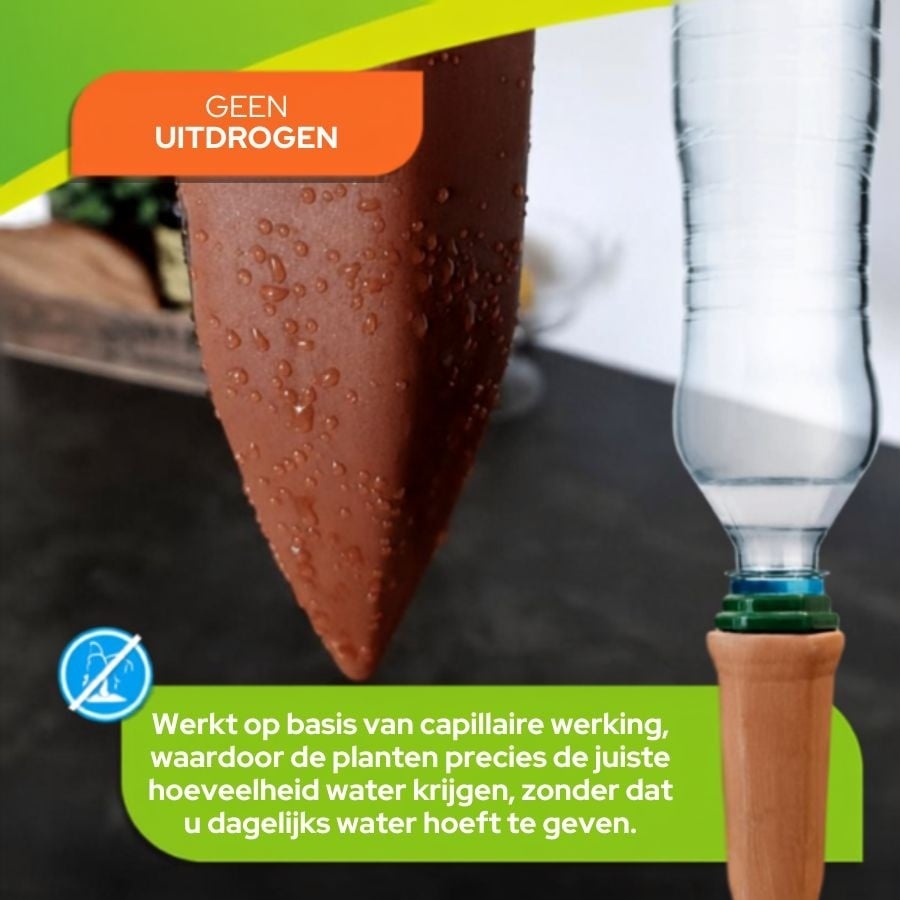Biogreen Druppelaar - Petfles - 4 stuks - 1 liter - plantenoppas