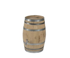 Meuwissen Agro Houten regenton - 100 liter kastanje met kraan - vulgat