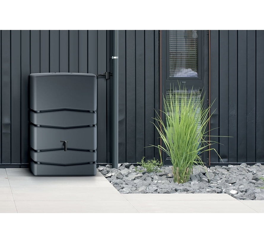Prosperplast Aqua Tower Regenton - 450 liter - Antraciet/Grijs